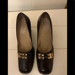 Gucci Rare Leather High Heel Pumps